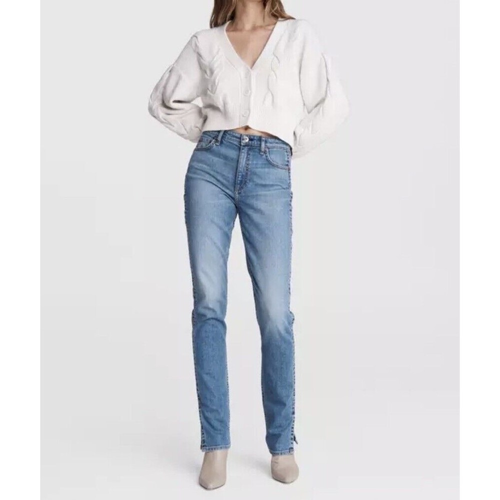 Women’s Rag & Bone Jeans 31 Nina High Rise Cigarette Jeans Clean Peony